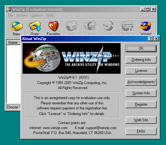 winzip 8.1 free download old versions